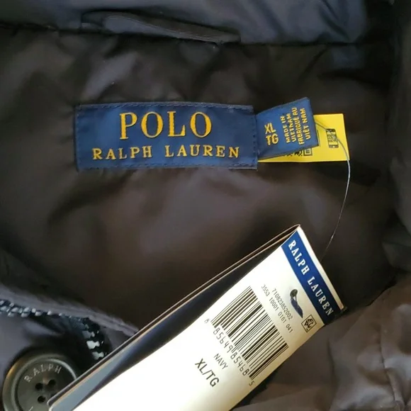 Polo by Ralph Lauren Blue Faux Fur Trim Parka. - Picture 4 of 9